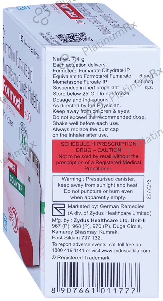 Formost 6/400mcg Inhaler 120MDI