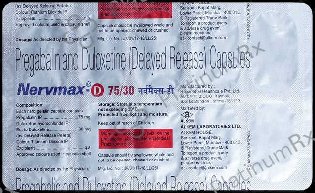 Nervmax-D 75/30 Capsule DR