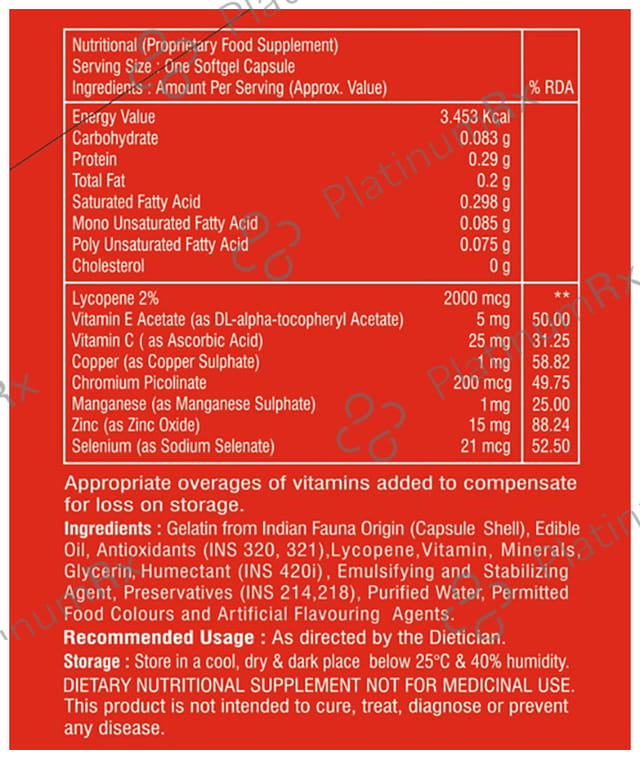 Lycoberi Multivitamins & Minerals Softgel Capsules
