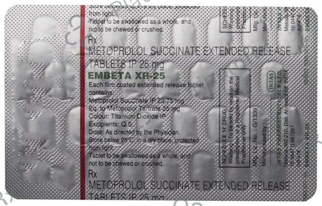 Embeta XR 25mg Tablet 30s