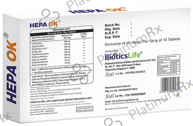 BioticsLife Hepa Ok Tablet
