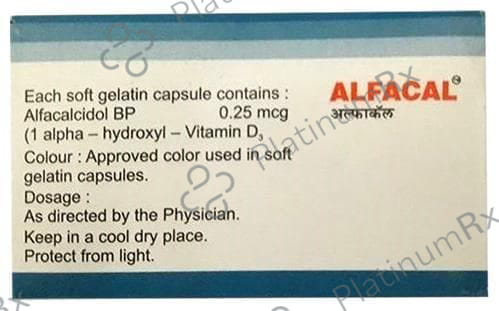 Alfacal 0.25mcg Capsule 10s
