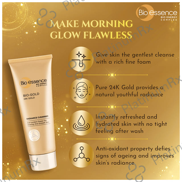 Bio essence Bio Gold 24K Gold Radiance Cleanser 100gm
