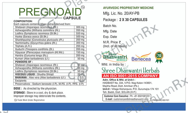 SDH Naturals Pregnoaid Capsule