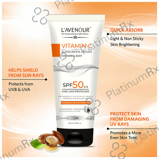 L avenour Vitamin C Sunscreen SPF 50 PA++ Cream 100ml