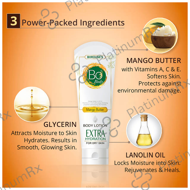 Boroline BO Extra Hydration Body Lotion for Dry Skin with Mango Butter 100ml
