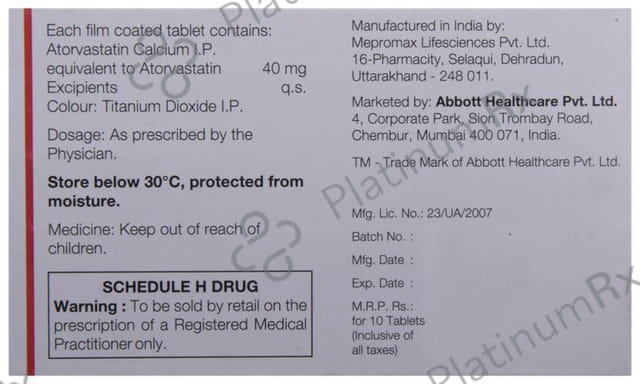 CAAT 40mg Tablet 10s