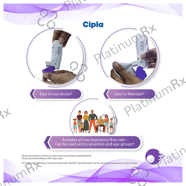 Maxiflo 125/6mcg Synchrobreathe Inhaler 120MDI