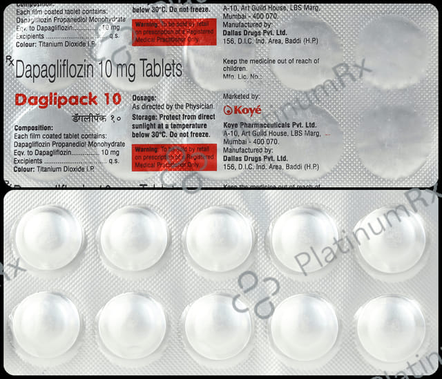 Daglipack 10mg Tablet