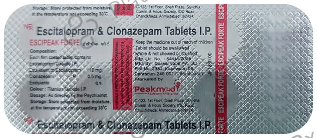Escipeak Forte 0.5/10mg Tablet 10s