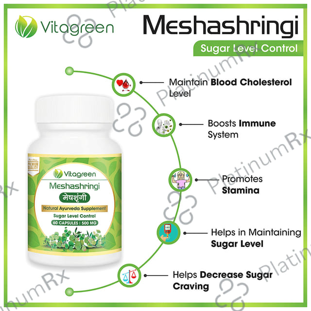Vitagreen Meshashringi 500mg Capsule
