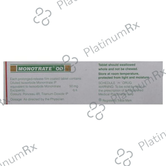 Monotrate OD 50mg Tablet PR 10s