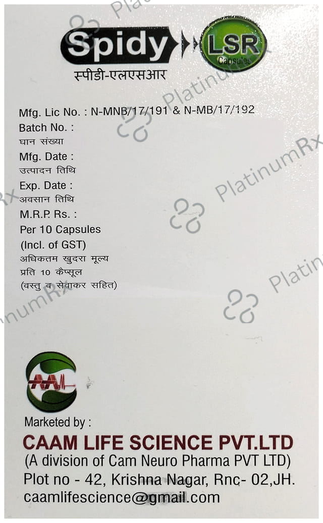 Spidy L 75mg/20mg Capsule SR