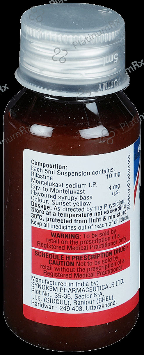 Bilazap M Mango 10/4mg Oral Suspension 60ml