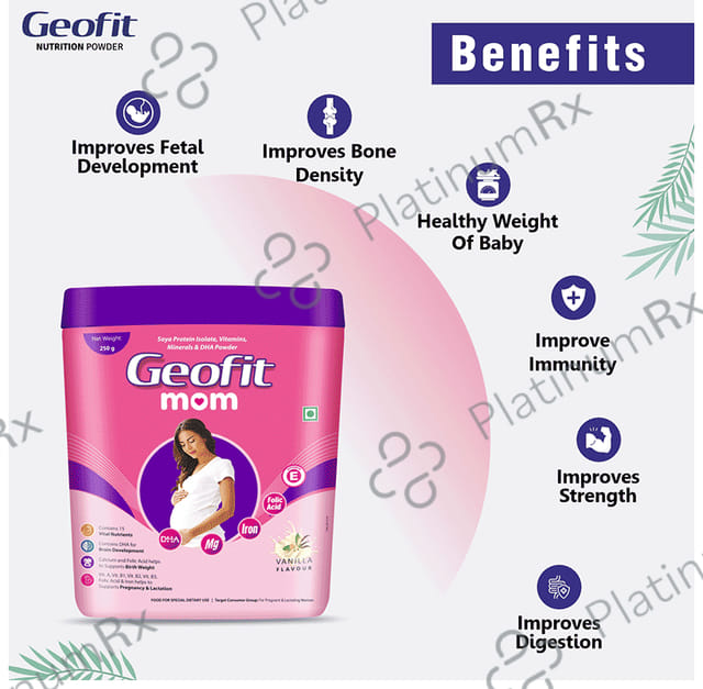Geofit Mom Powder for Pregnant Women Vanilla