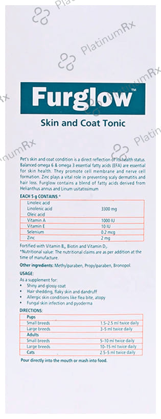 Himalaya Furglow Oral Coat Tonic (For Pets) 200 ml