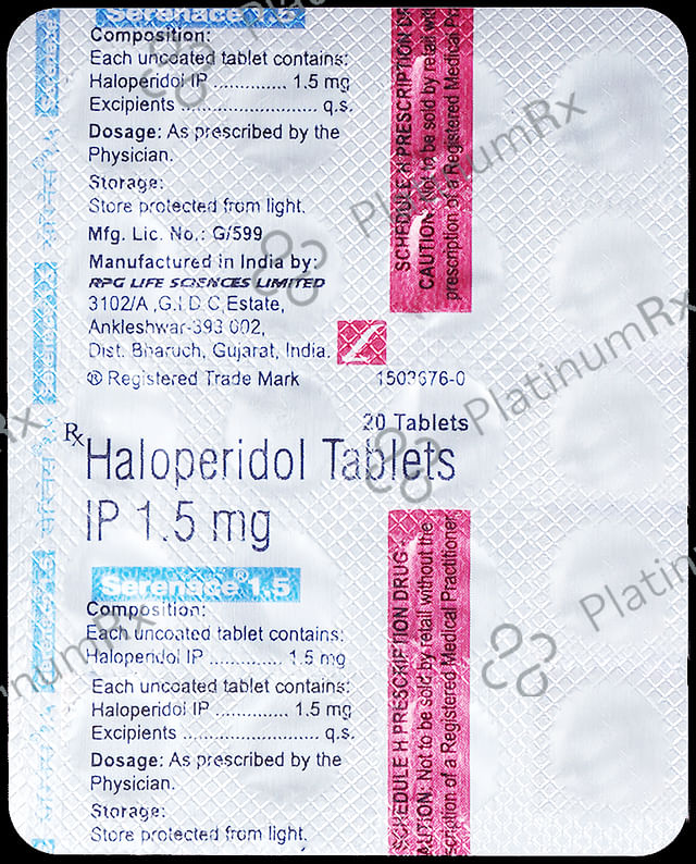 Serenace 1.5mg Tablet 20s