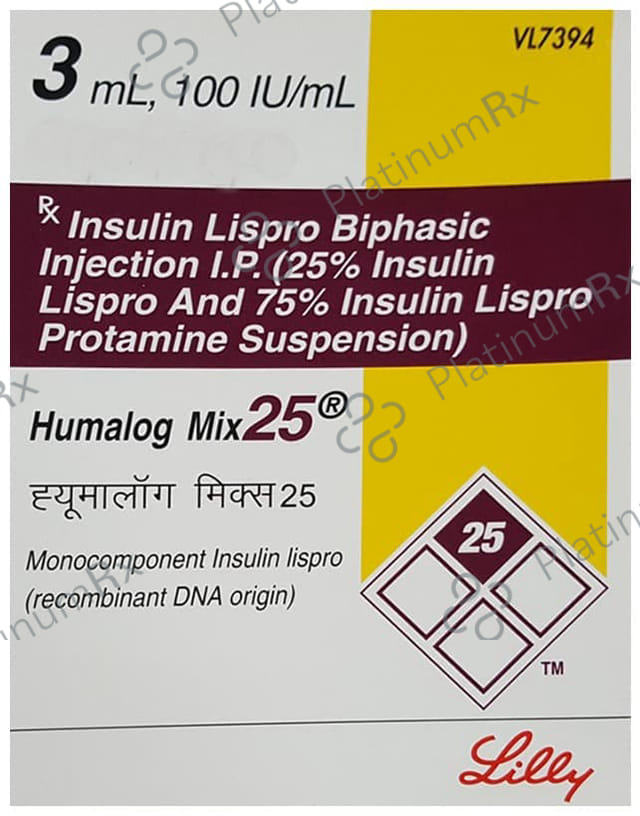 Humalog Mix 25/75 (100 IU/ml) (1*3ml Refill Cartridge / Injection)