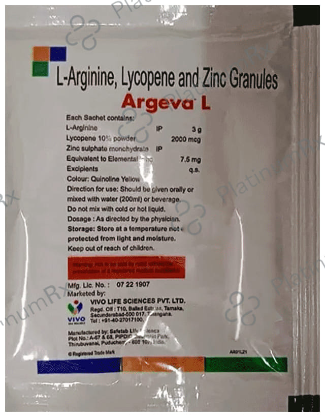 Argeva L 3gm/2/7.5mg Sachet 7gm