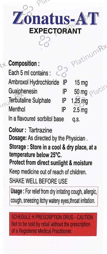 Zonatus-AT Expectorant Sugar Free