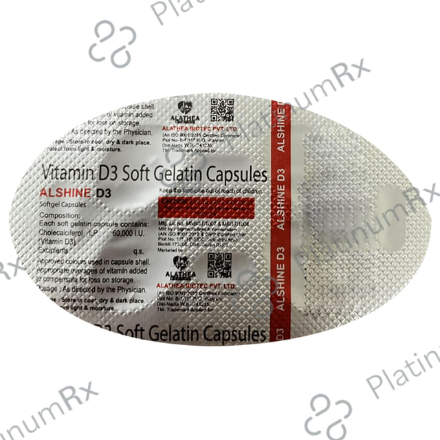 Alshine D3 Softgel Capsule