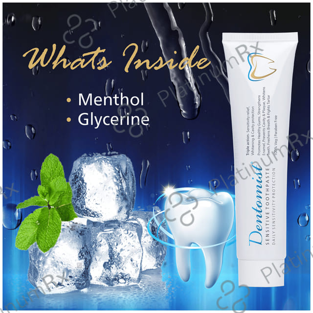 Dentomist Sensitive Toothpaste (100gm Each) 1 Tube