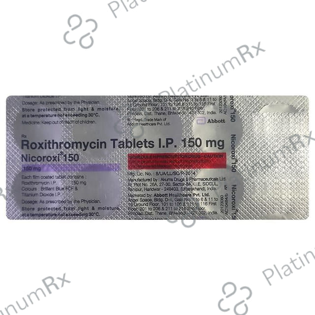 Nicoroxi 150mg Tablet 10s