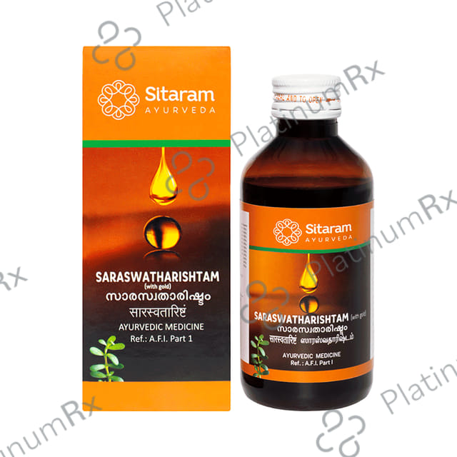 Sitaram Ayurveda Saraswatharishtam(With Gold) 200 ml