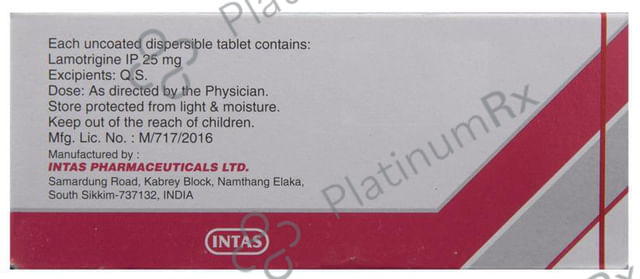 Lamez 25mg Tablet DT 10s