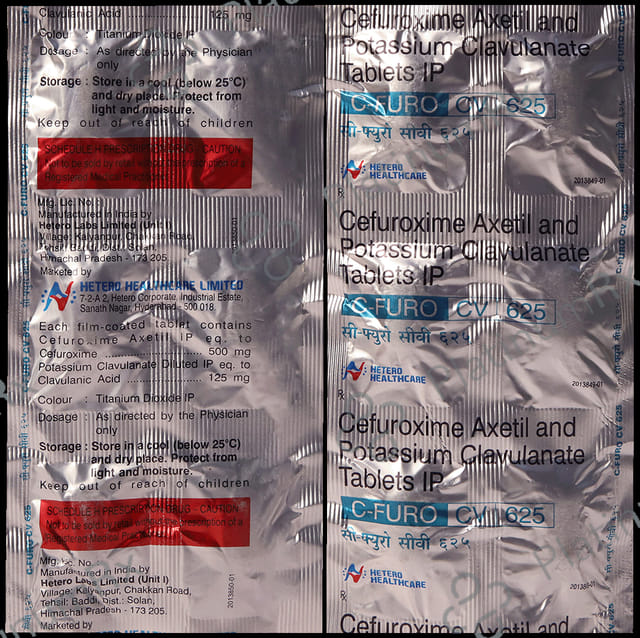 Cfuro CV 500/125mg Tablet 6s