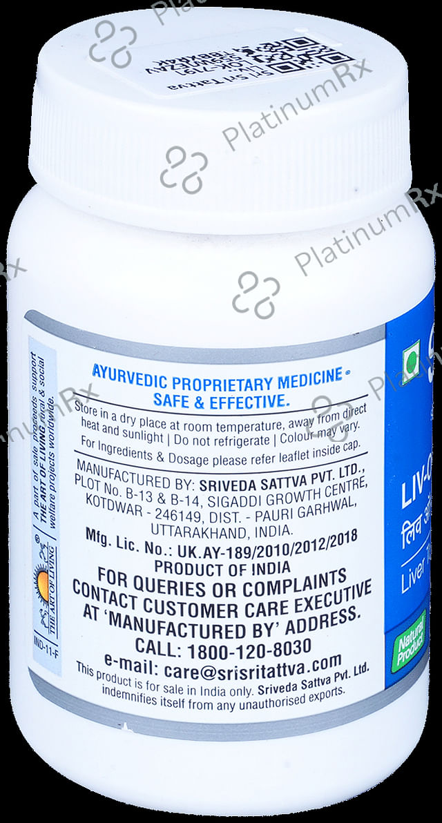 Sri Sri Tattva Liv-ON 500mg Tablet - Acts as a Liver Tonic