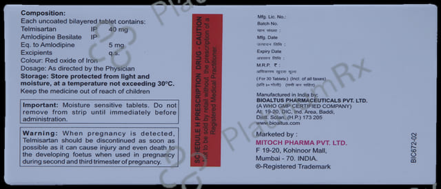 Teltel AM 40mg/5mg Tablet
