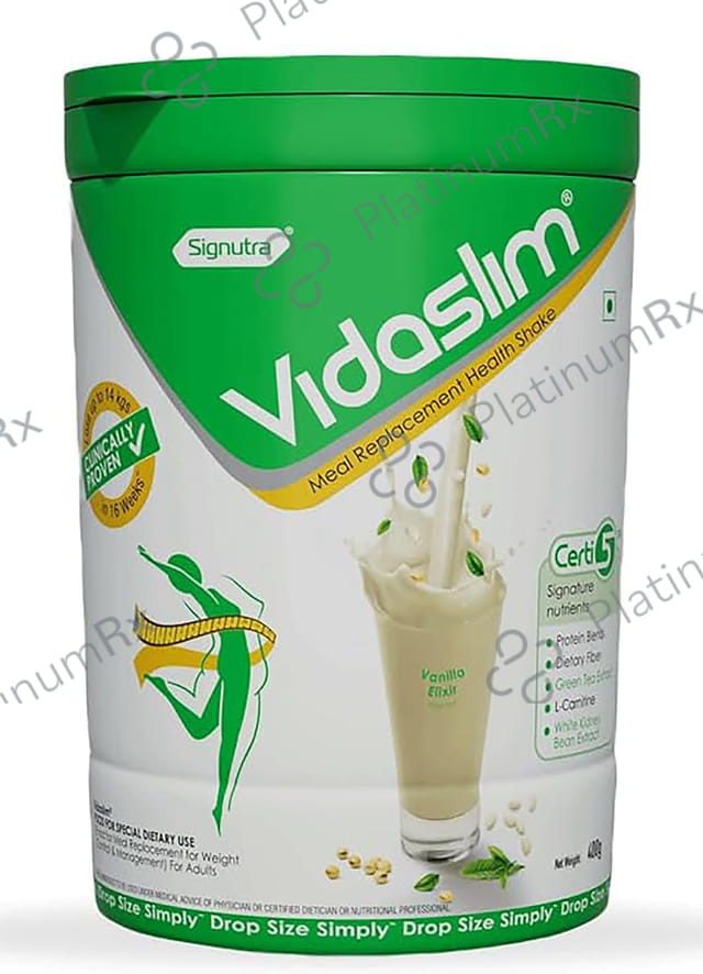 Vidaslim Vanilla Elixir Protein Powder 400gm