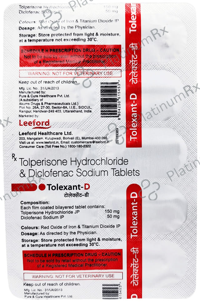 Tolexant D 150/50mg Tablet 10s
