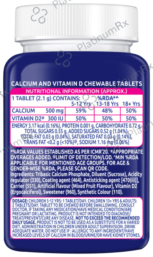 Centrum Ostocalcium Total Mixed Fruit Chewable Tablet 30s