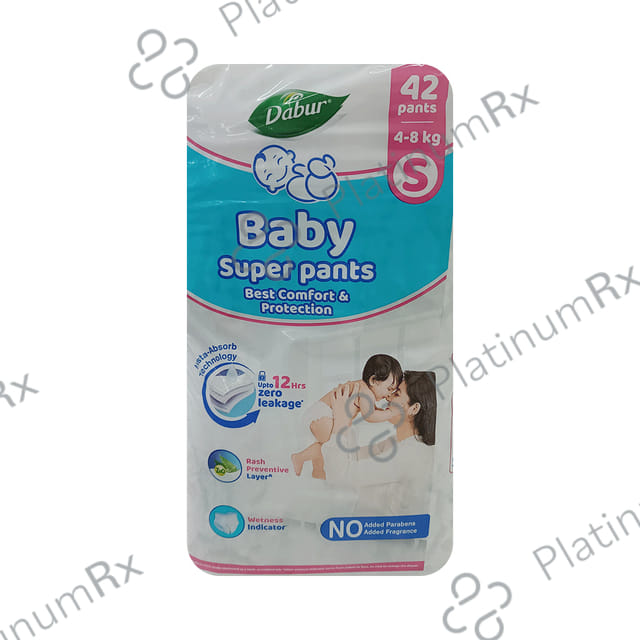 Dabur Baby Super Pants with Aloe Vera, Shea Butter & Vitamin E - Size Small