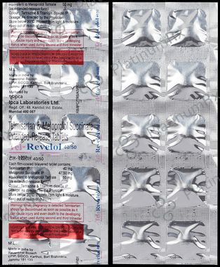 Tel Revelol 40/50mg Tablet ER 10s