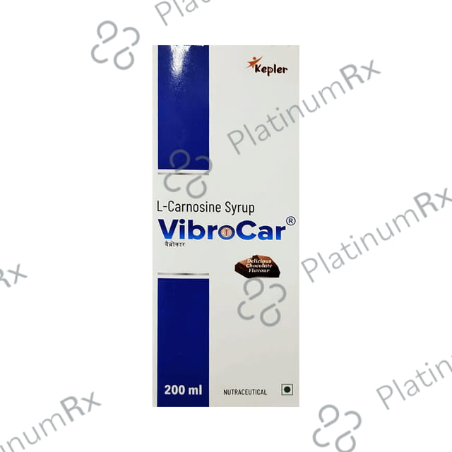 Vibrocar 200mg Chocolate Flavour Syrup 200ml