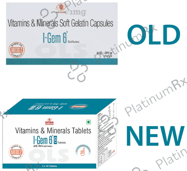 Optho Life Science I-Gem 6 Vitamins & Minerals Tablet
