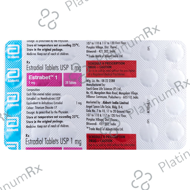 Estrabet 1mg Tablet 28s