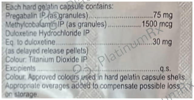 Pregabid DM 75/30mg Capsule 10s