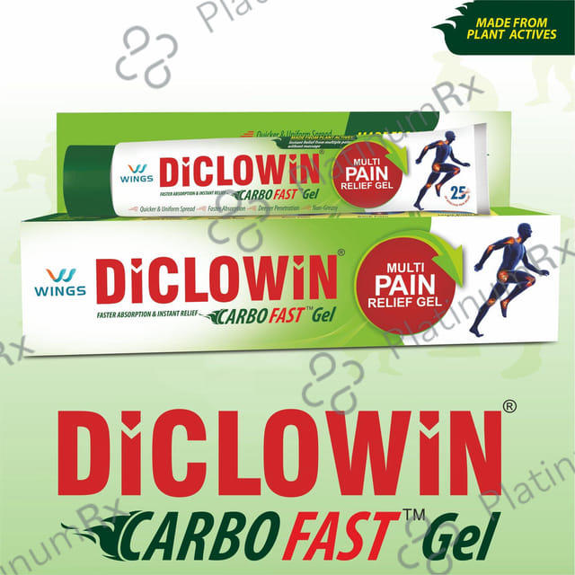 Diclowin Carbofast Pain Relief Gel 35gm