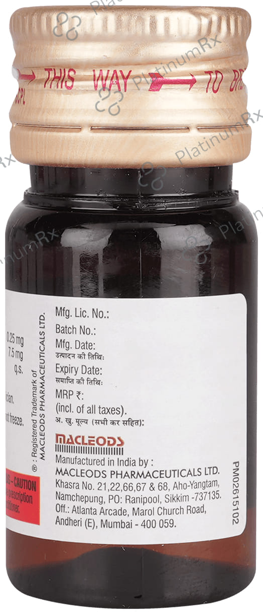 Macbery 7.5/0.25mg Oral Drop 15ml