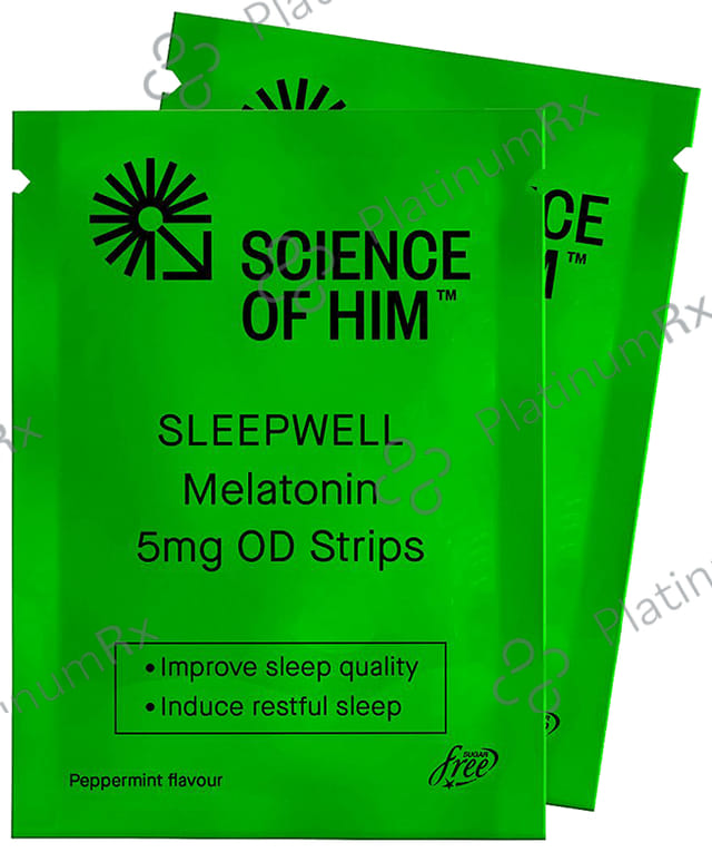 Science Of Him Sleepwell Melatonin Disintegrating Strip Peppermint Sugar Free