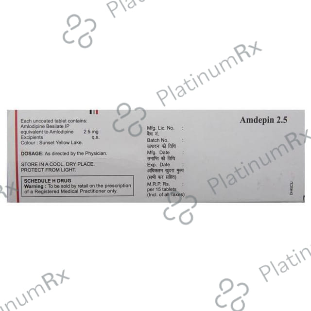 Amdepin 2.5mg Tablet 15s