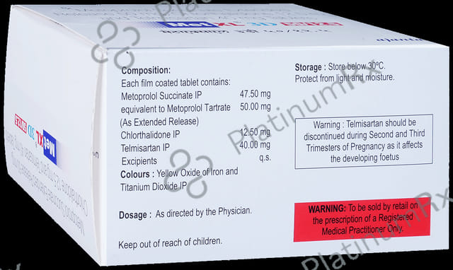 Met XL 3D 50/12.5/40mg Tablet ER 15s