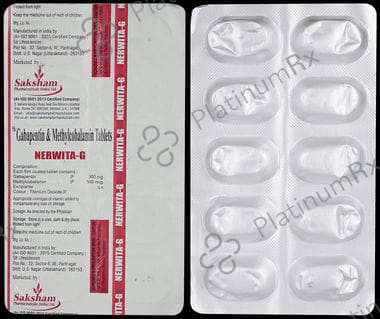 Nerwita G 300mg/500mcg Tablet