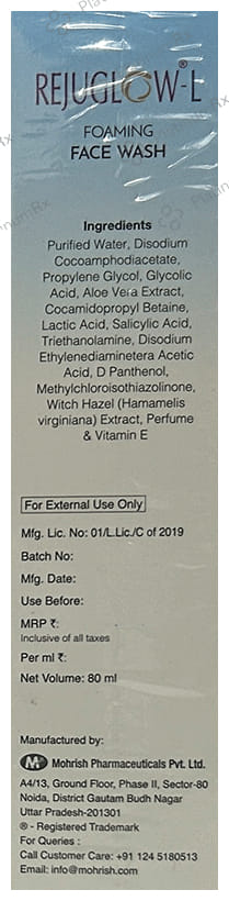 Rejuglow-L Face Wash 80 Face Wash