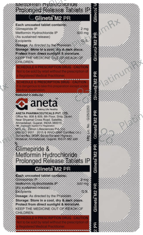 Glineta M 2 PR Tablet 10s