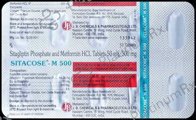 Sitacose-M 500 Tablet
